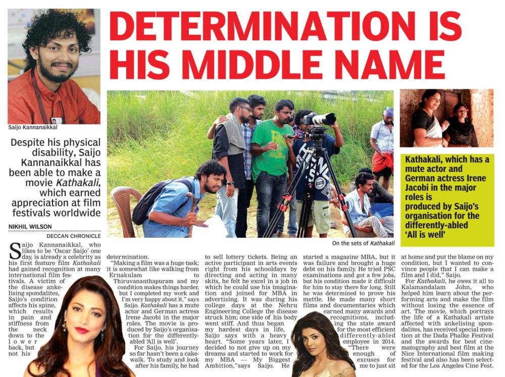 By-line Article By Nikhil Wilson MCJ 2015 batch as part of his internship at Deccan Chronicle on 07 May 2016